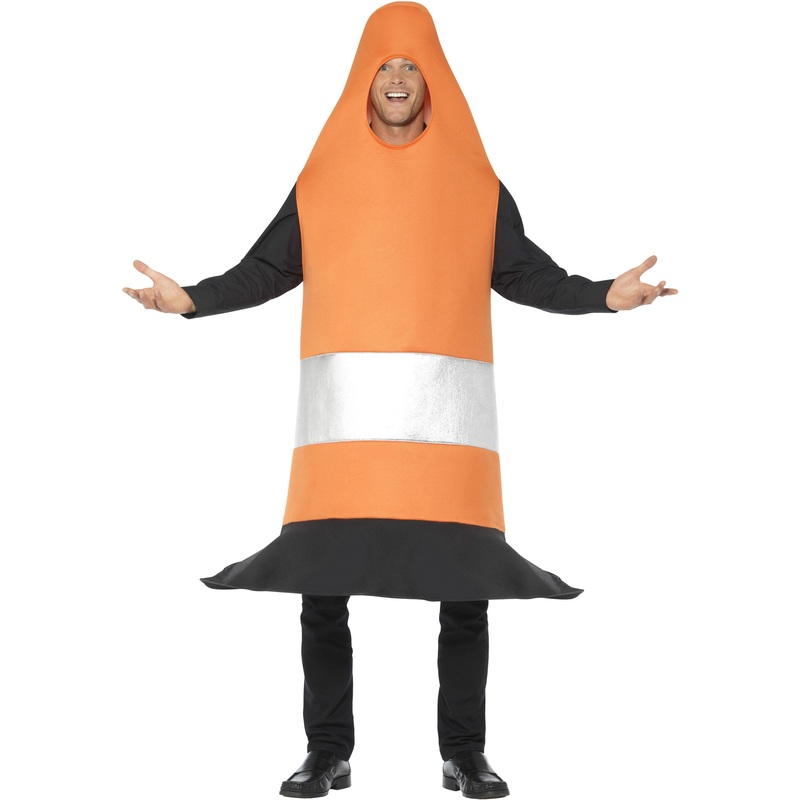 Running traffic cone costume