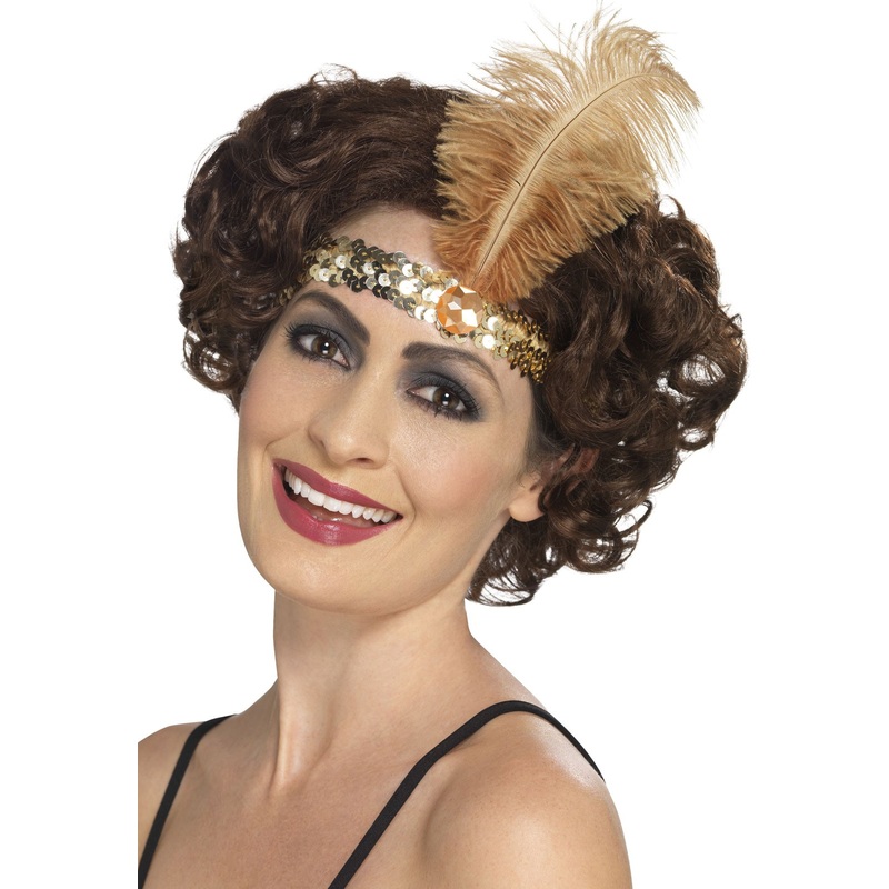 Sequin gold headband