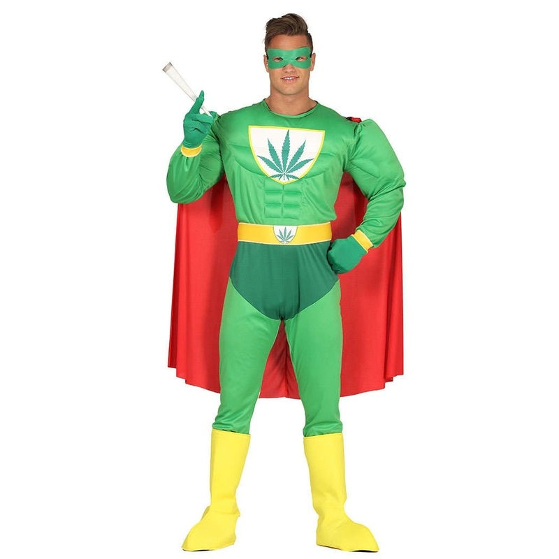 Super cannabis man hero costume 48-50