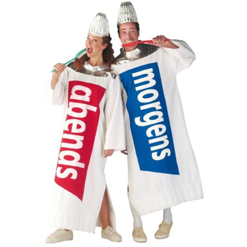 Toothpaste tube costume XS