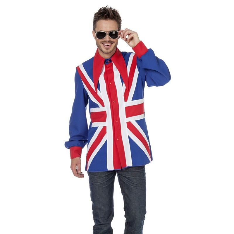 Union Jack party shirt for men 48