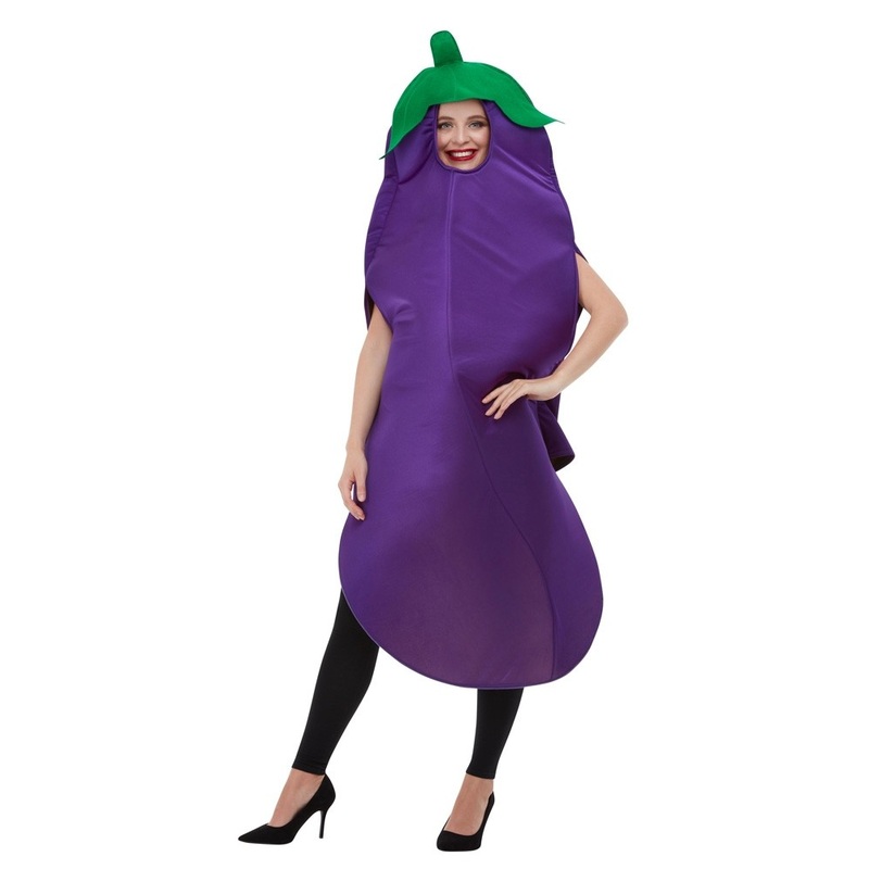 Unisex eggplant costume