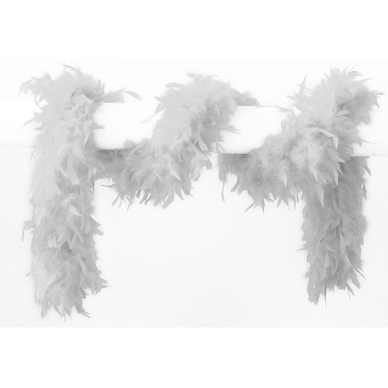 White feather boa 180cm