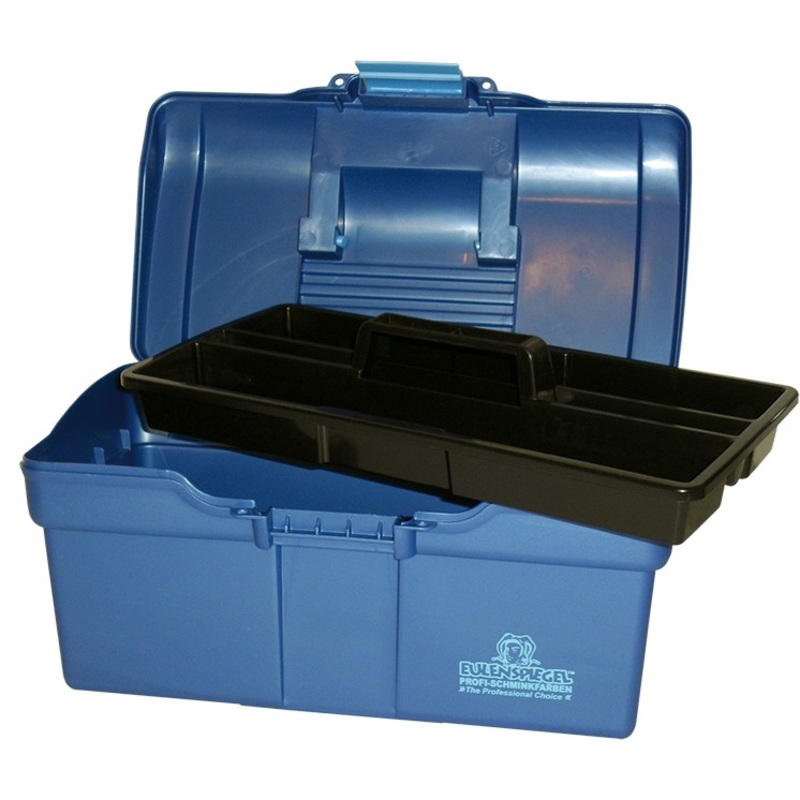 Blue metallic make-up case