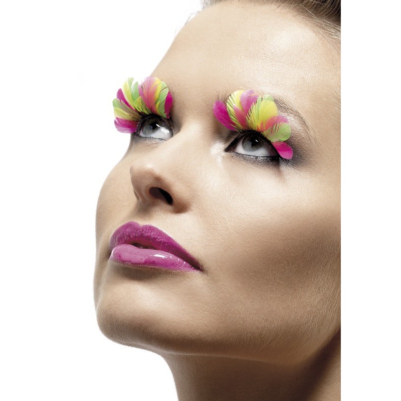 Colorful neon spring eyelashes