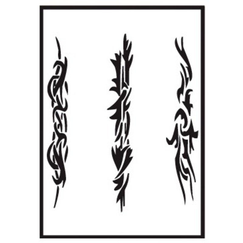 Cool tattoo ornaments airbrush stencils