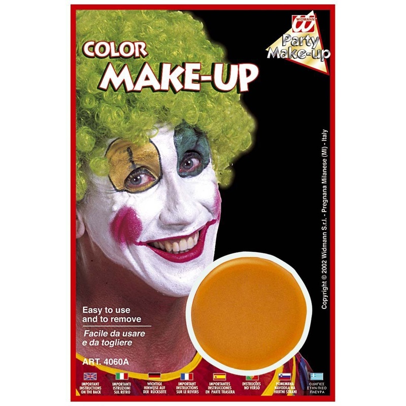 Face and body make-up in orange