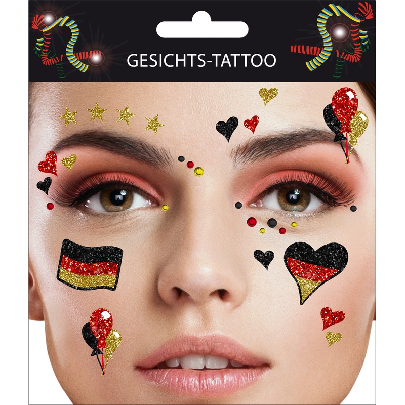 Face tattoos for Germany fans