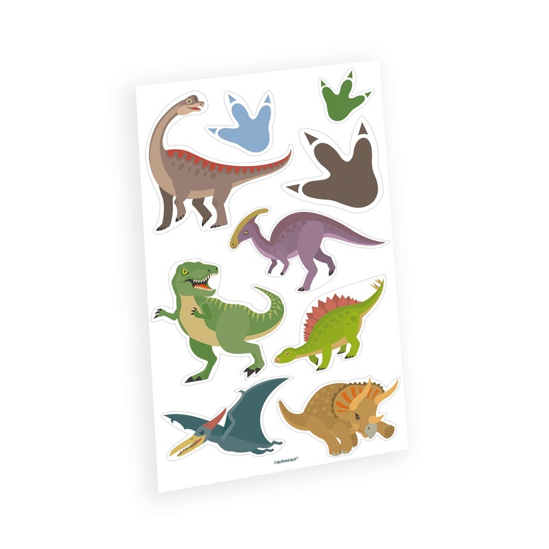 Happy Dinosaur Adhesive Tattoo Set