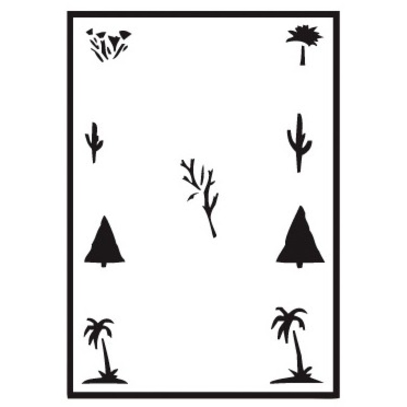 Happy Tree Airbrush stencil
