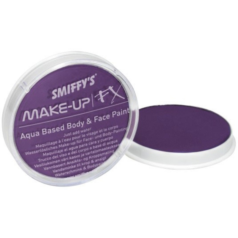 Make-up face and body purple