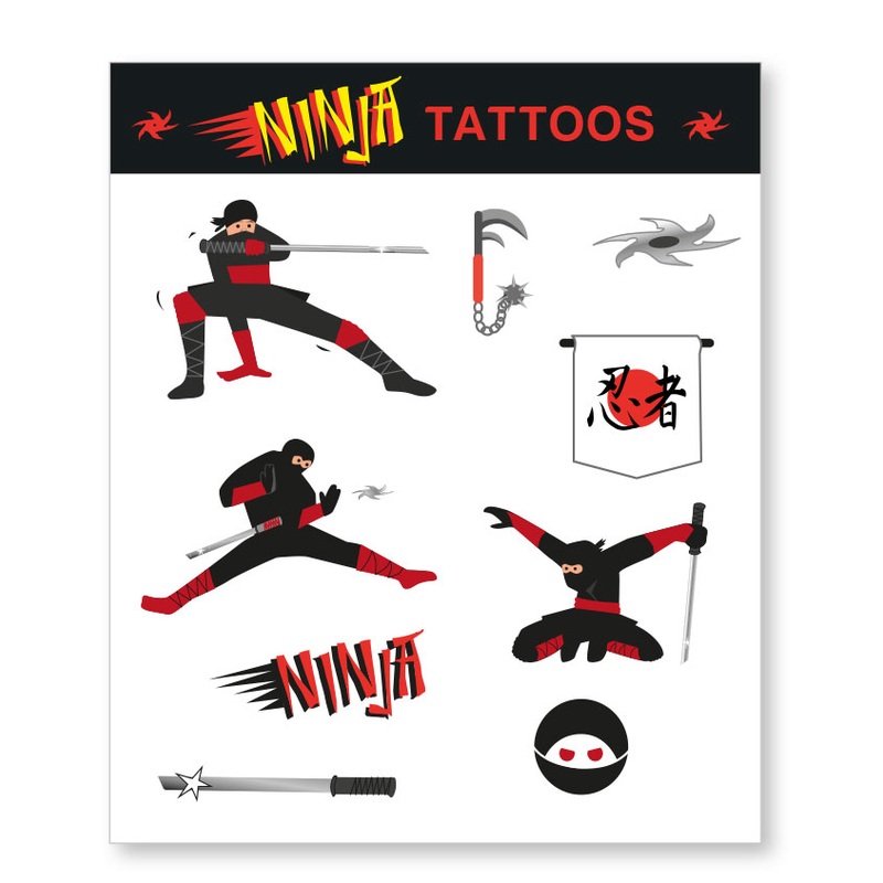 Ninja Pary Tattoo Bow
