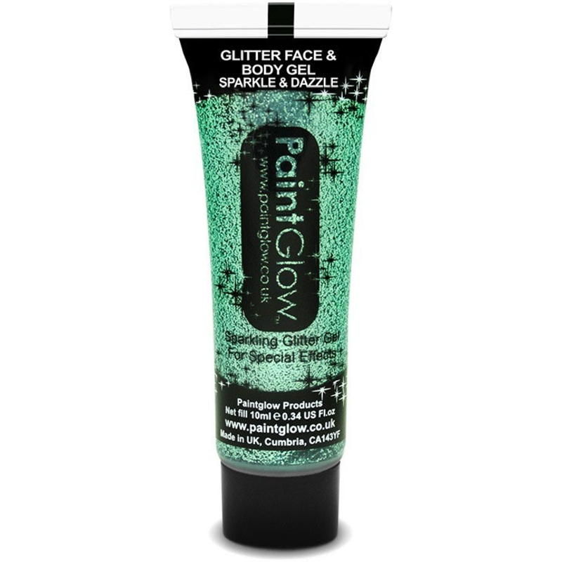 Paint Glow Glitter Make Up Gel Petrol