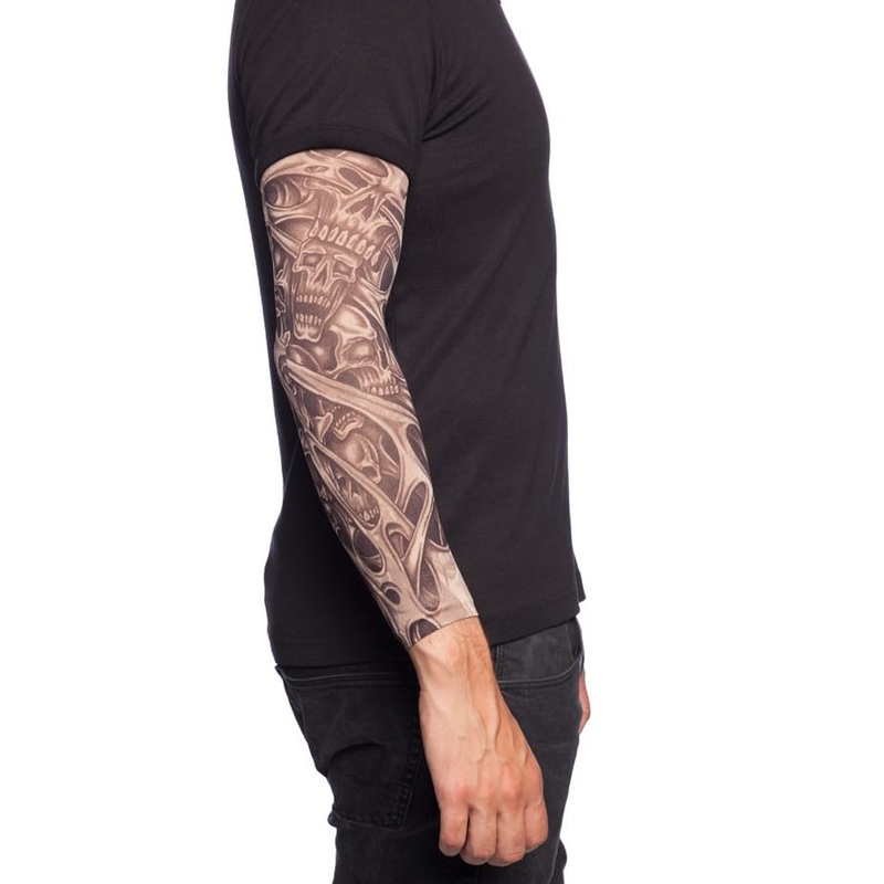 Tattoo sleeve skull splash