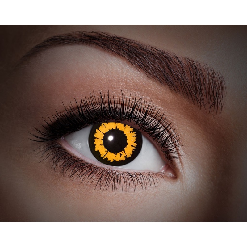 UV annual contact lens Animal Orange