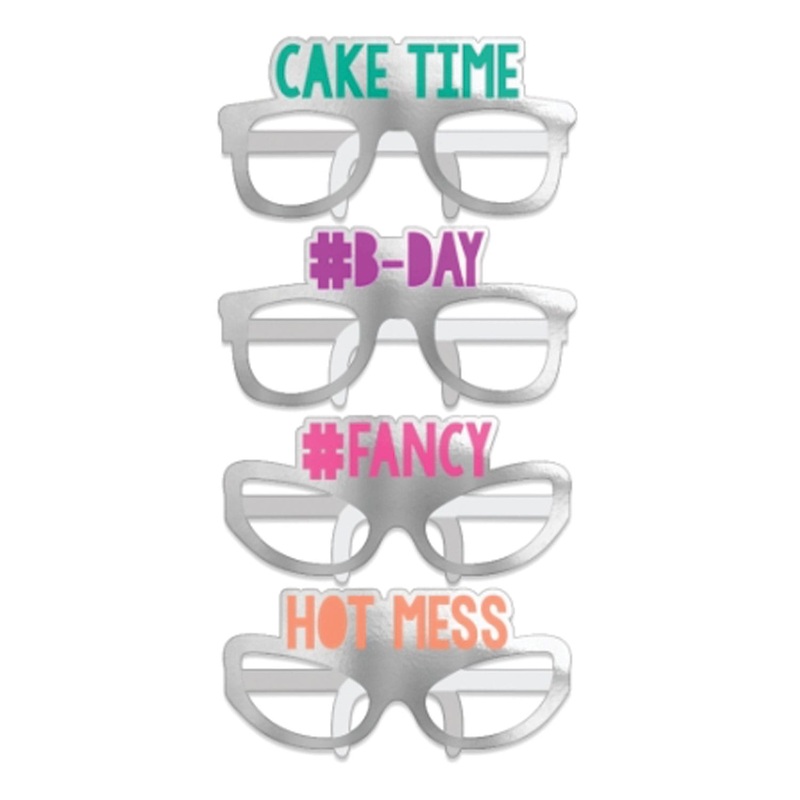 12 Birthday Vibes Cardboard Glasses