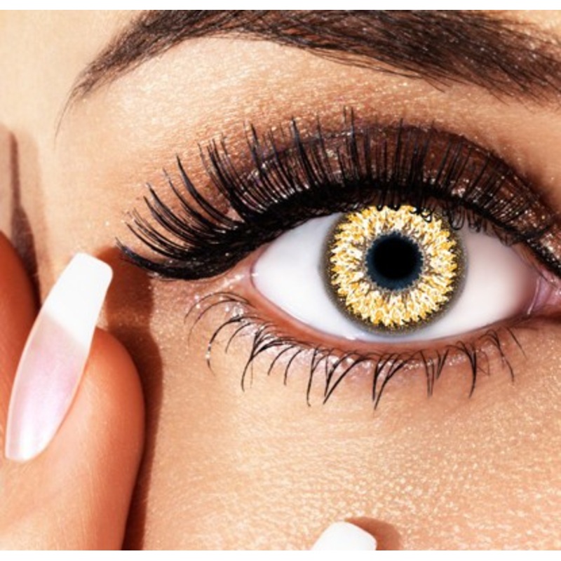 Annual contact lenses Golden Brown