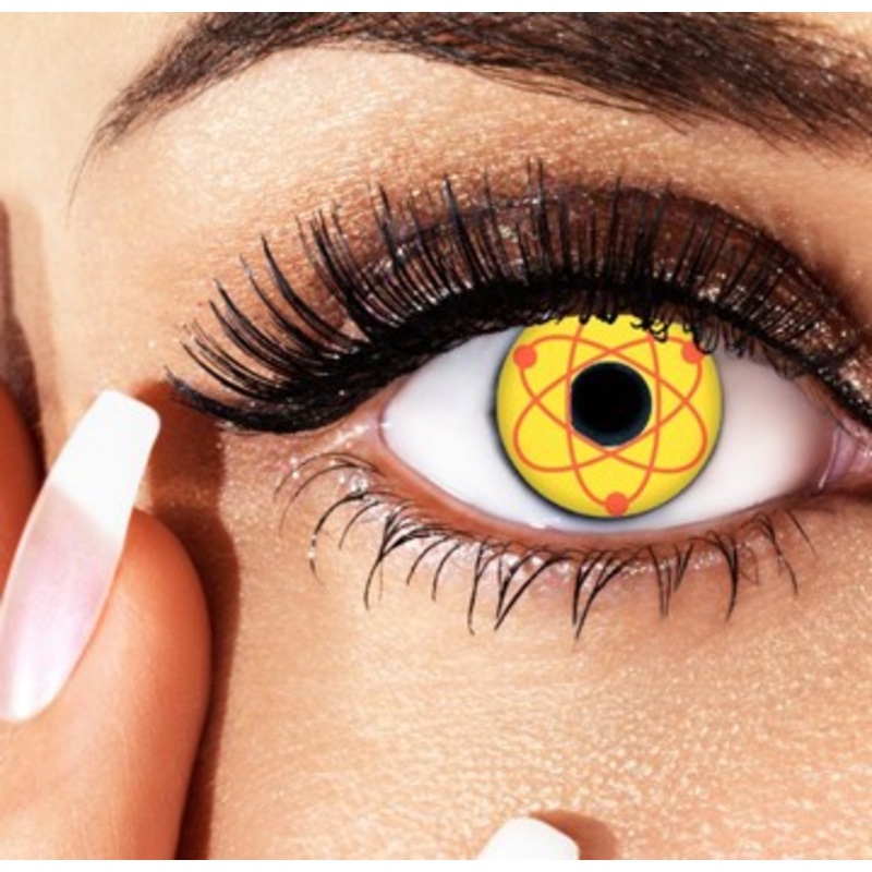 Atomic theory pattern annual contact lens