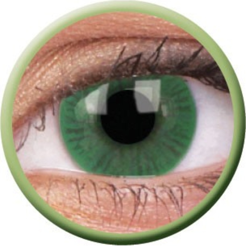Bewitching green contact lenses