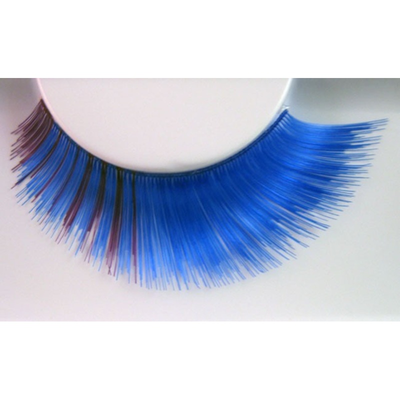 Blue-purple curly eyelashes