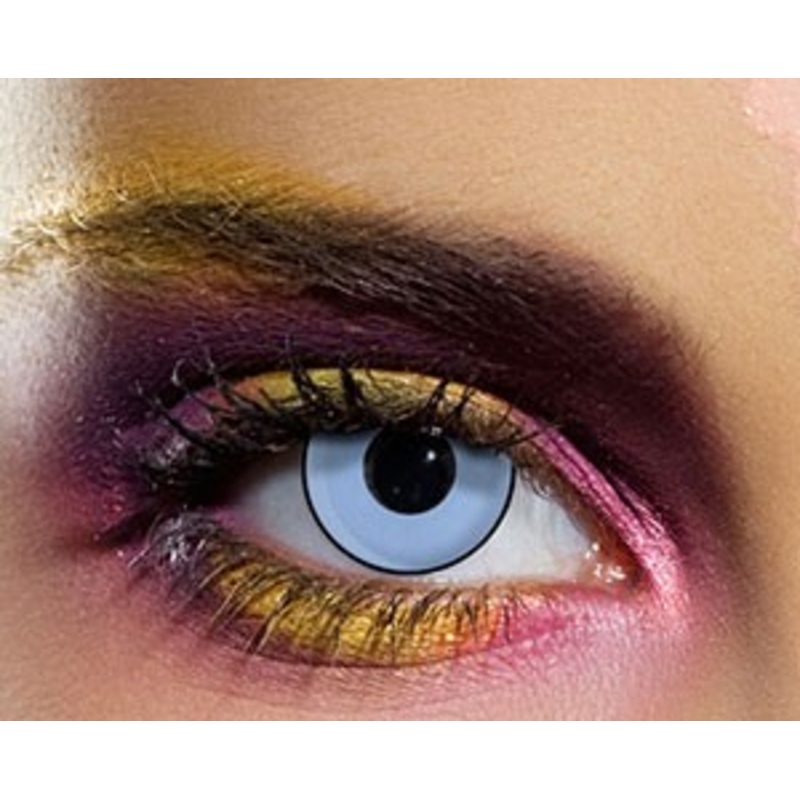 Bright blue contact lenses