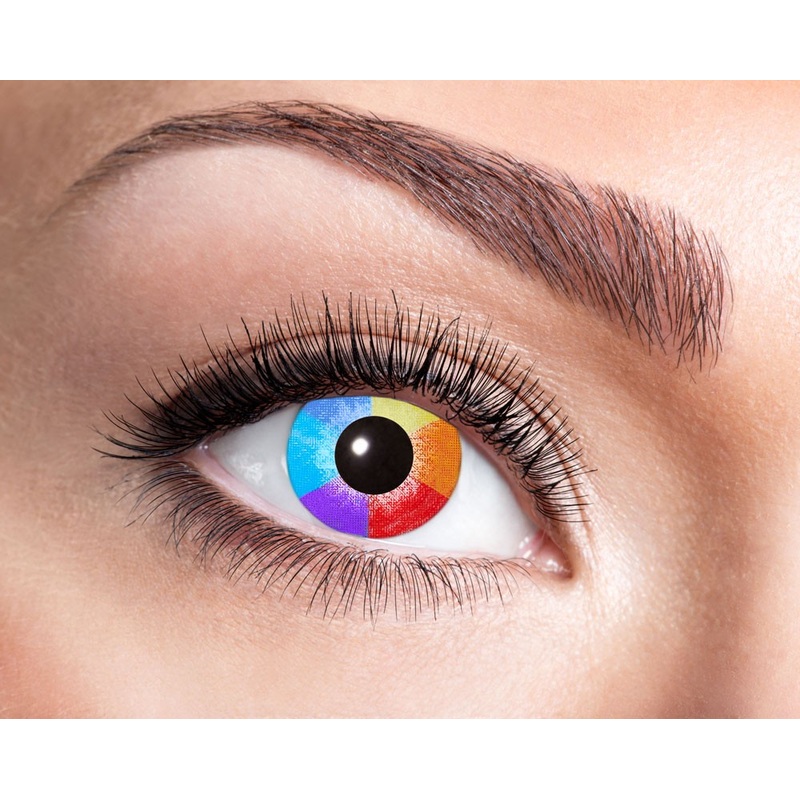 Colorful color spinning top annual contact lens