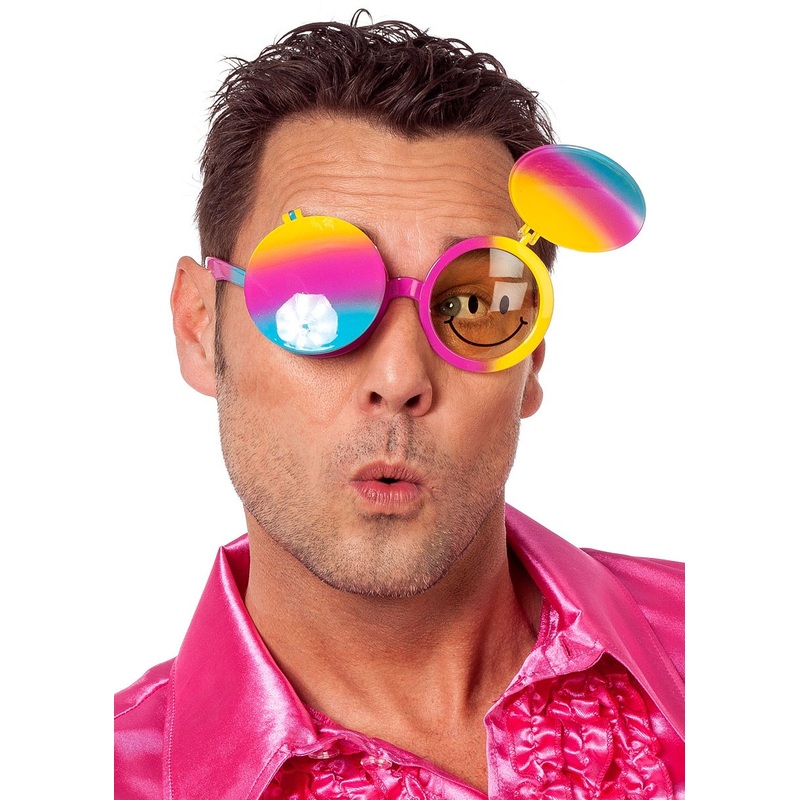 Colorful retro toilet seat glasses