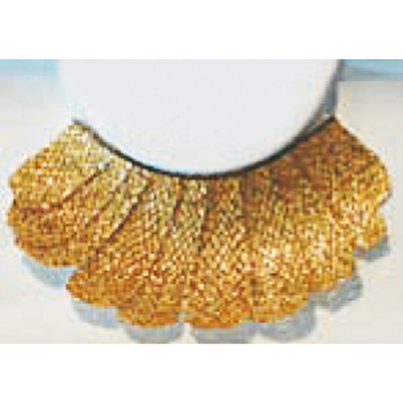 Galmorous feather eyelashes gold
