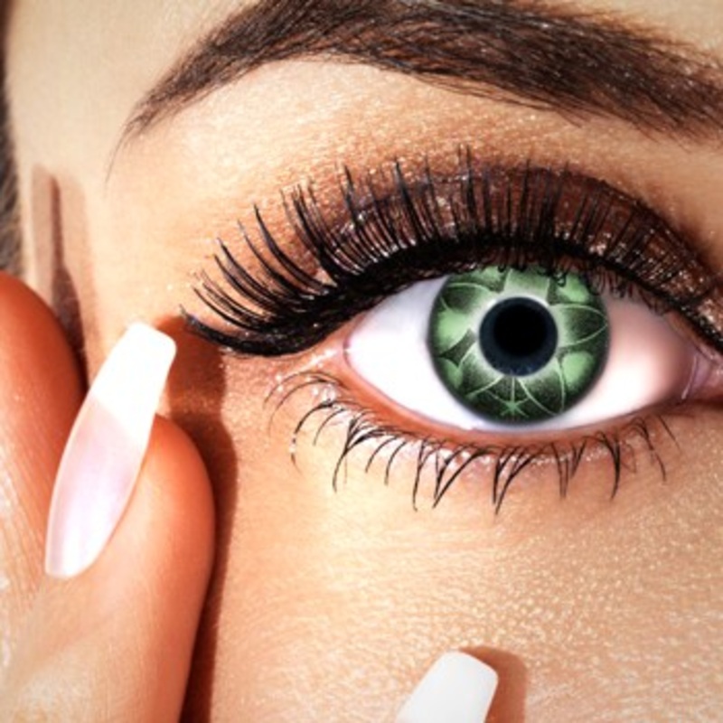 Green Starry Sky Contact Lenses