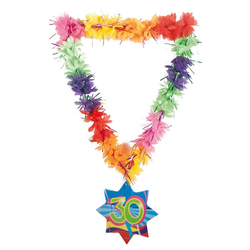 Hawaiian necklace funny tinsel 30
