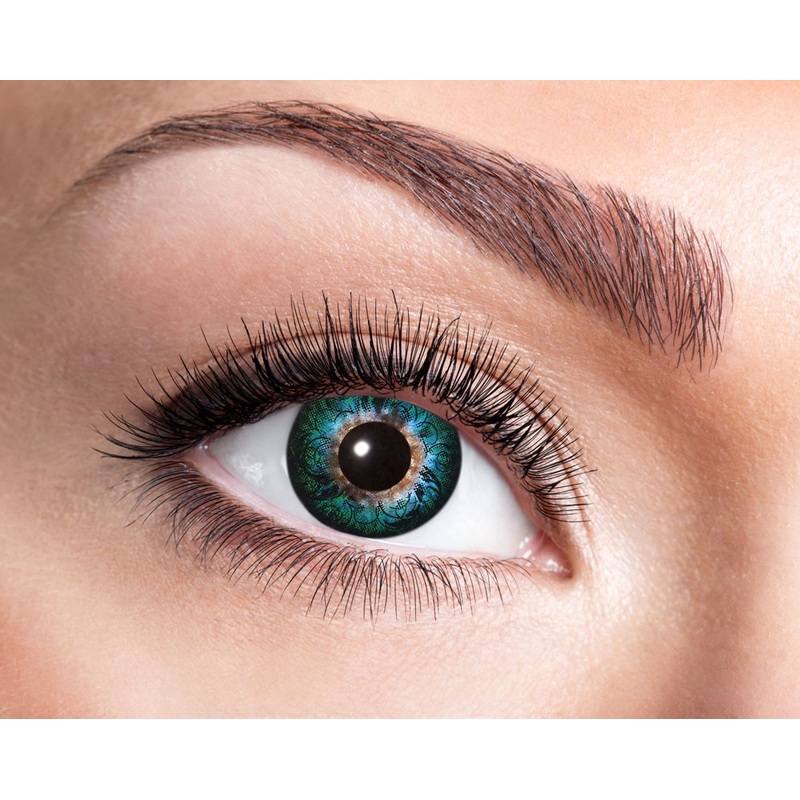 High quality magic swirl contact lens green