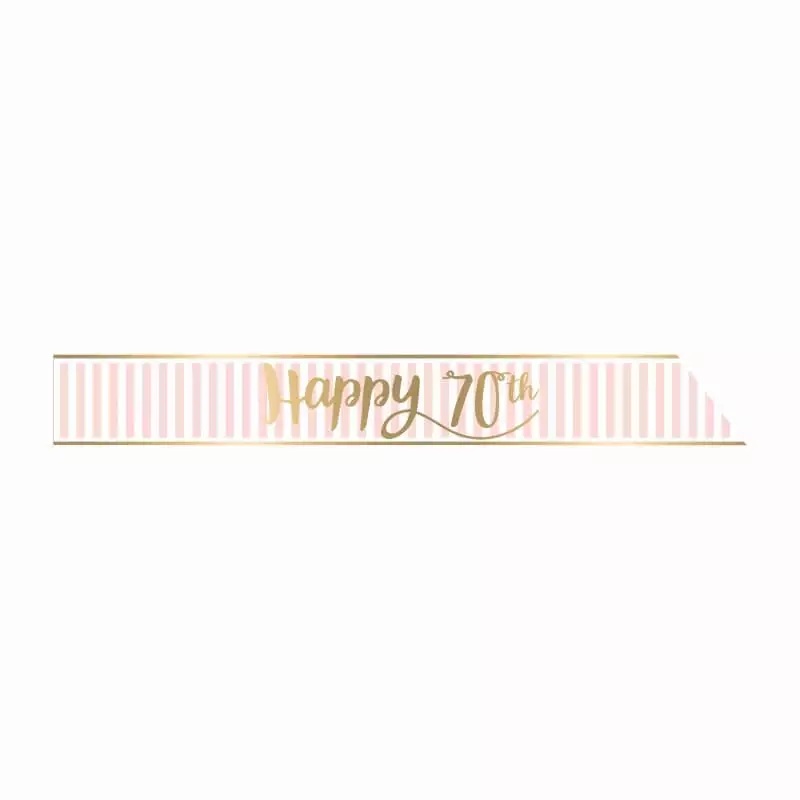 Lovely 70th Birthday sash 1.68m