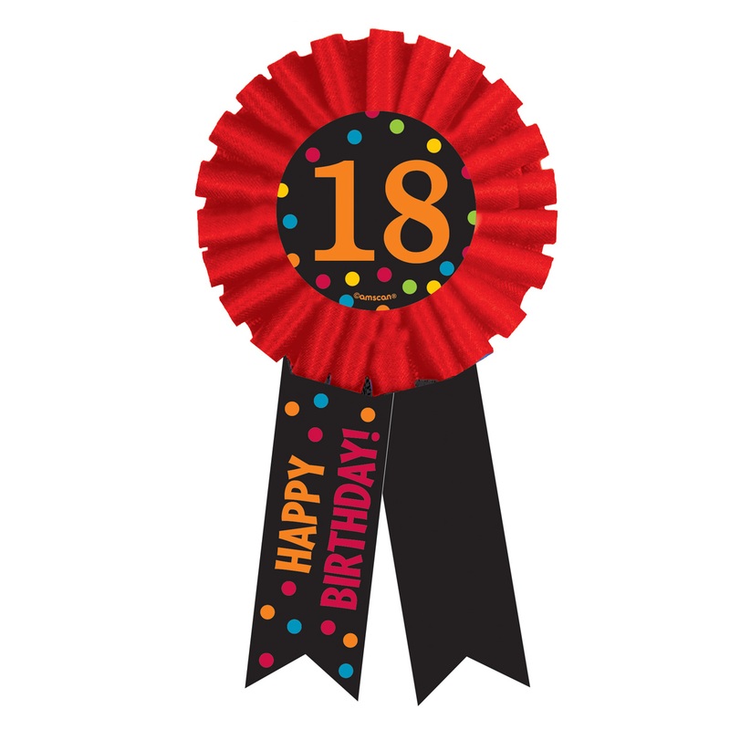 Noble Lapel Pin Celebration 18th Birthday With Colorful Dots