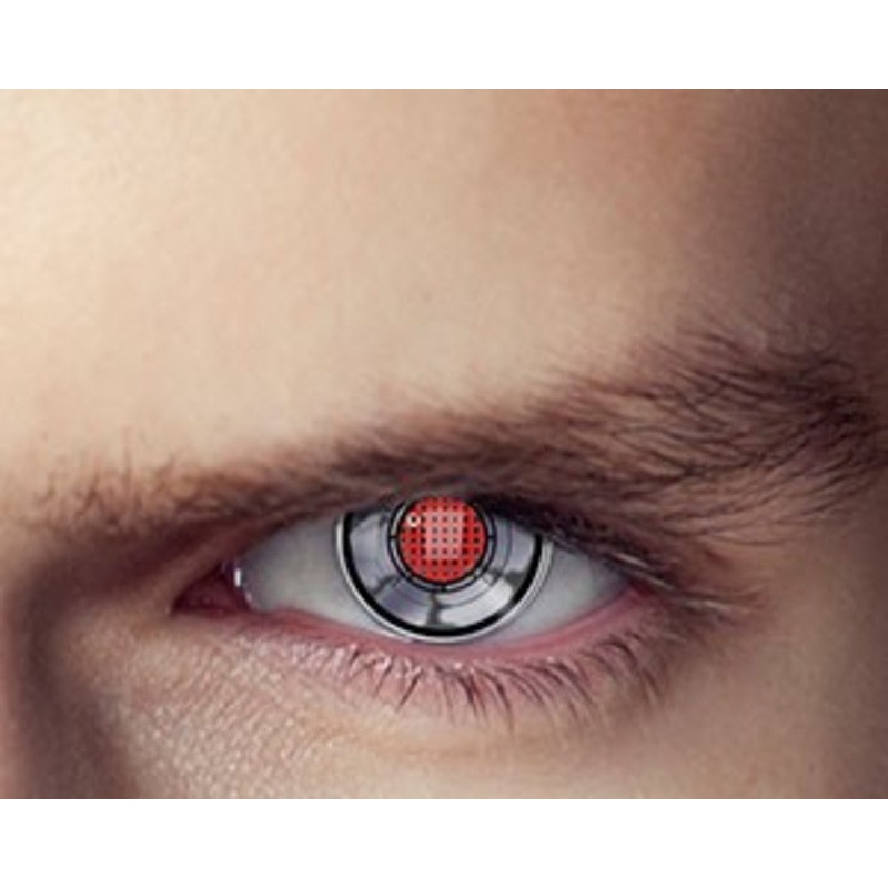 Robot eye costume contact lens