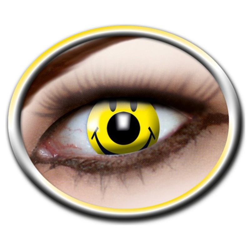 Smiley annual contact lenses yellow