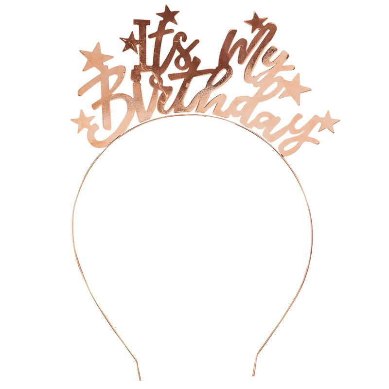 Starful Birthday headband rose gold