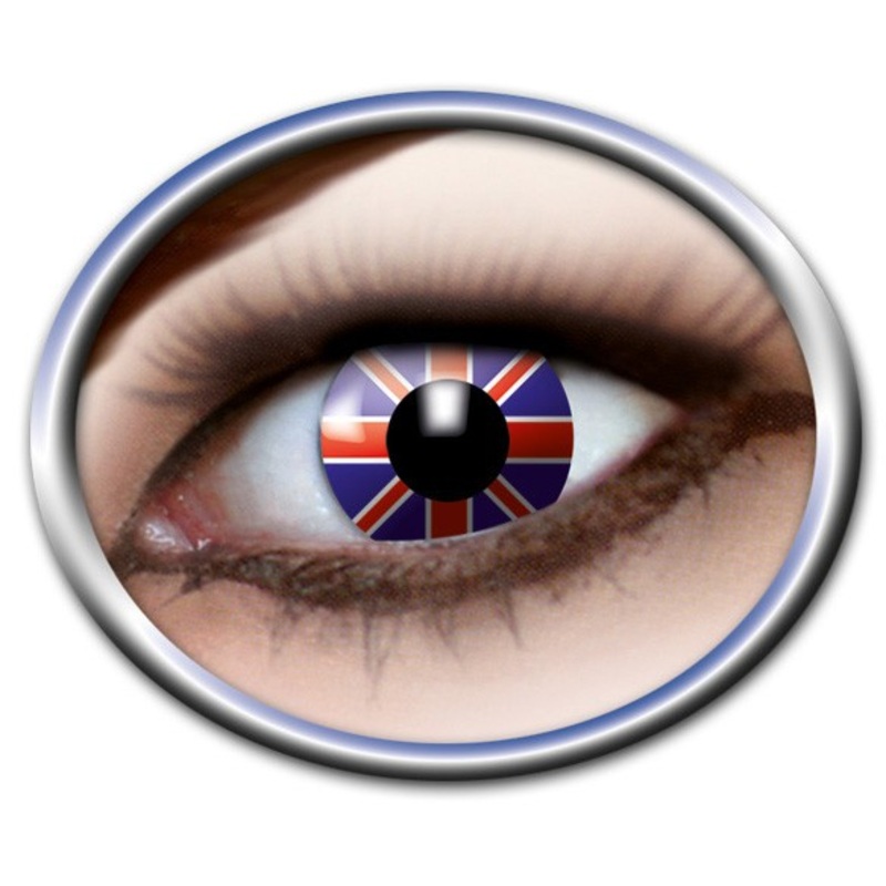 Union Jack Flag Annual Contact Lenses