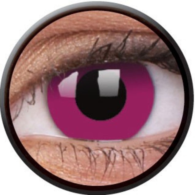 Violet costume contact lenses