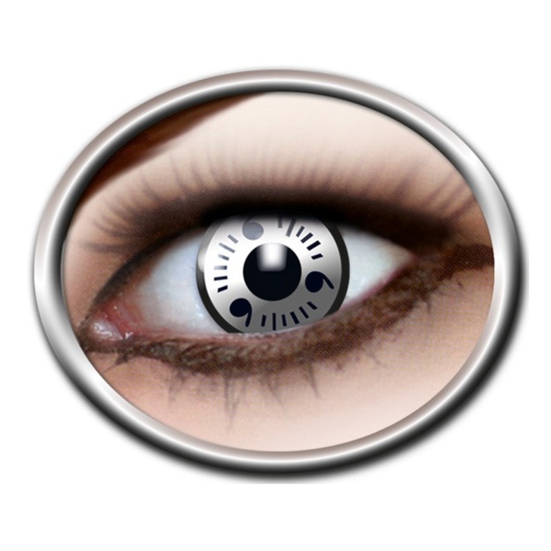 White Itachi contact lenses
