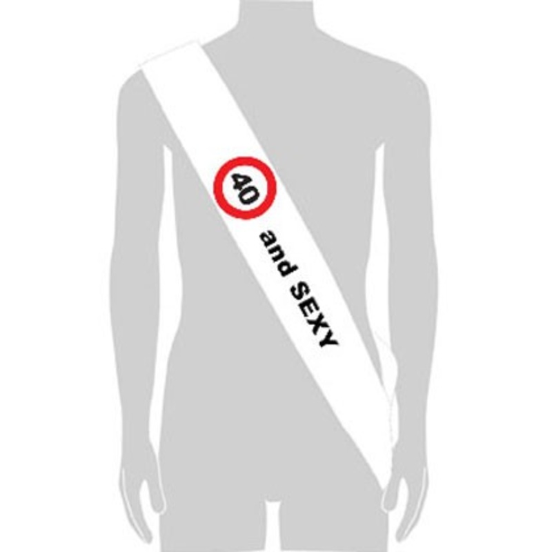 40th birthday sash and sexy