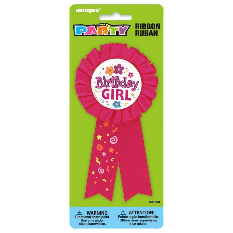 Birthday girl lapel pin