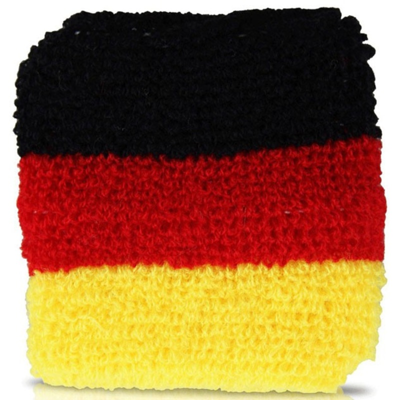Black-Red-Gold Fan Sweatband