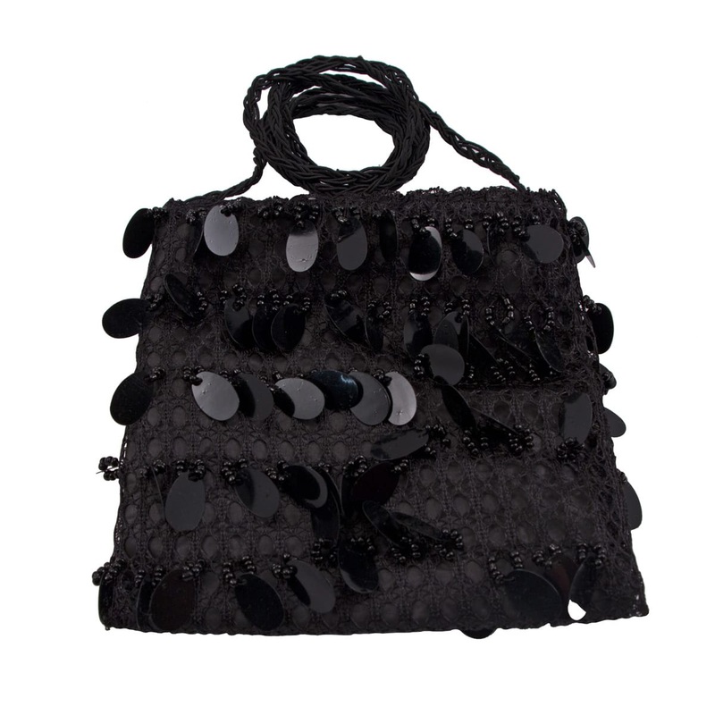 Black XXL sequin bag