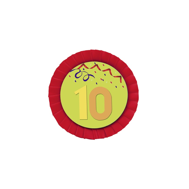 Customizable pin birthday boy 10cm