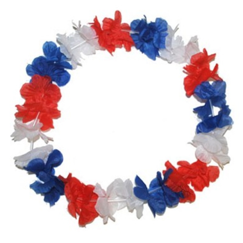 France Fan Hawaiian Necklace
