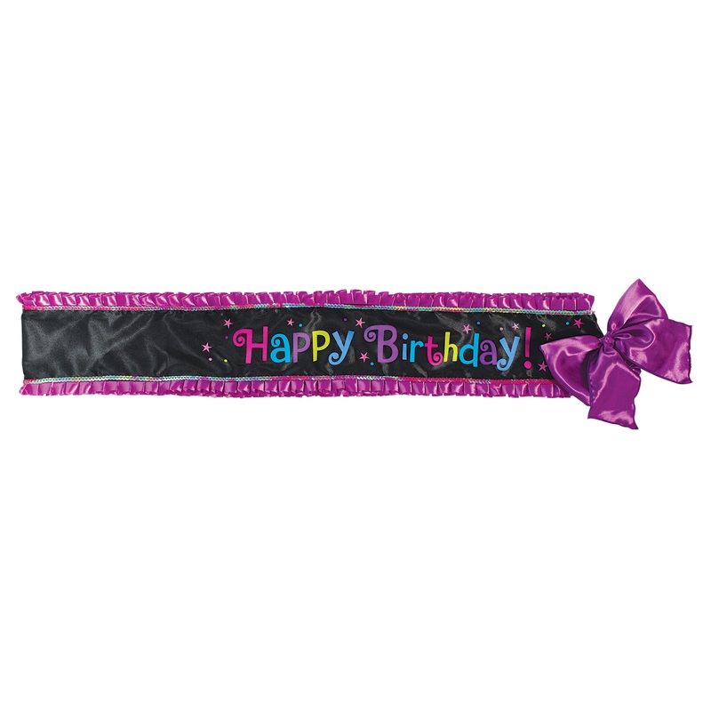 Happy Birthday! Sash 76 x 13cm