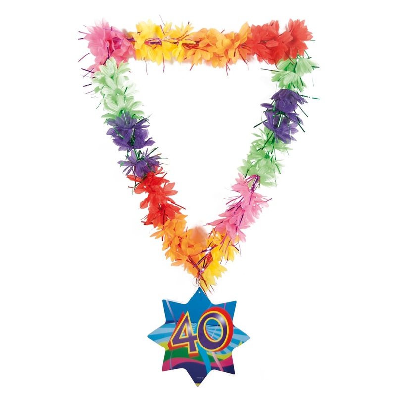 Hawaiian necklace funny tinsel 40