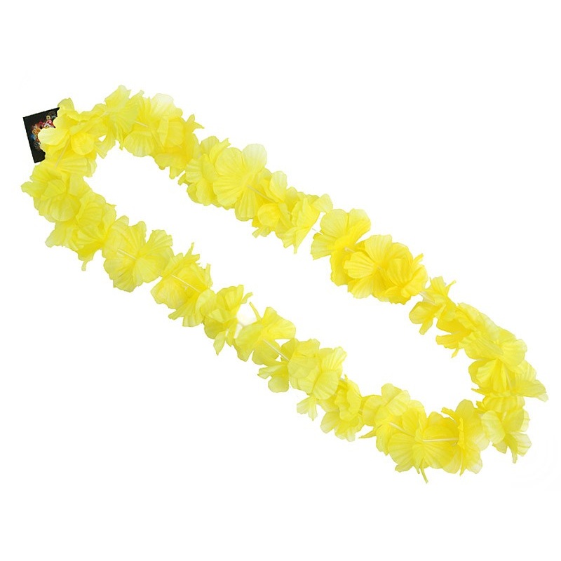 Hawaiian necklace sun yellow