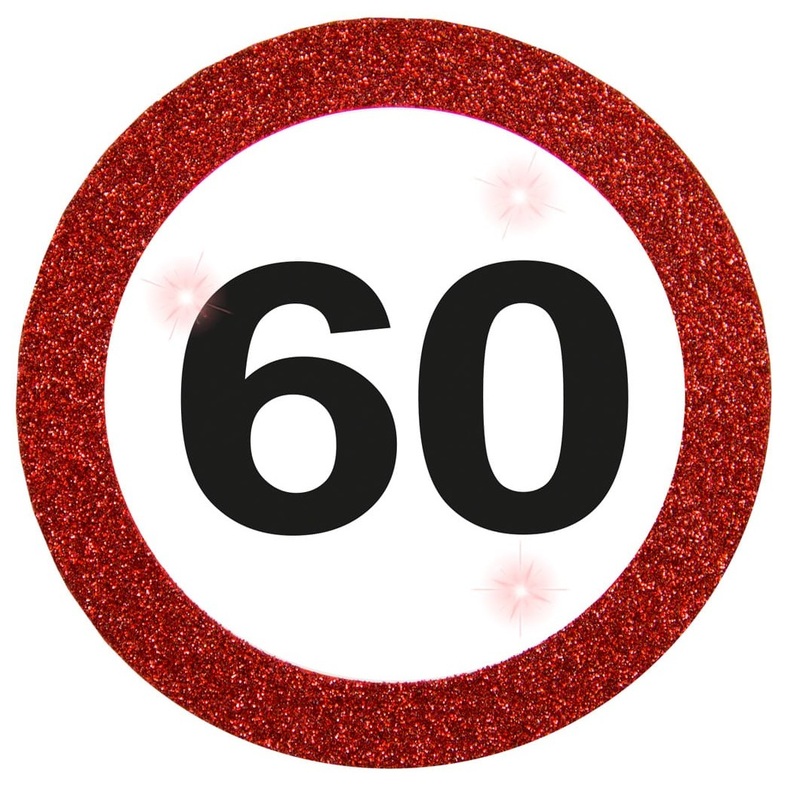 LED traffic sign 60 button