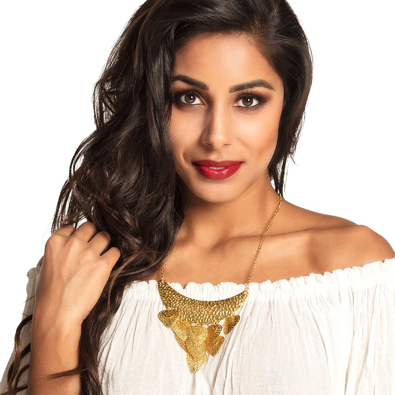 Necklace Belly dance leaves